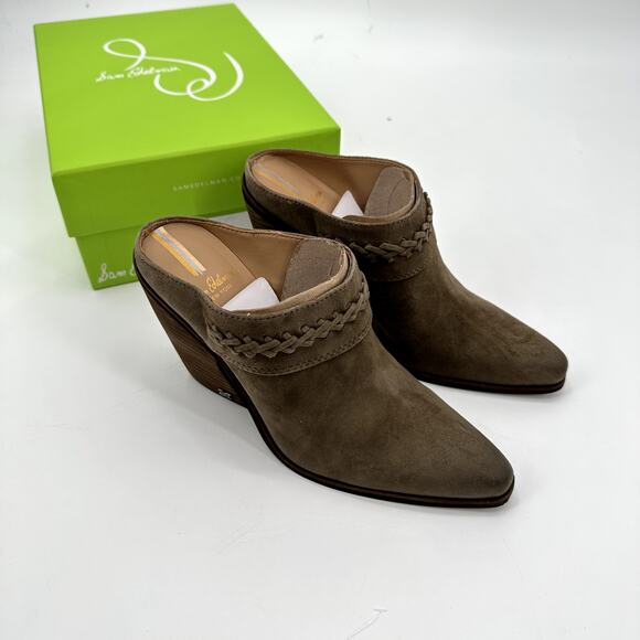 SAM EDELMAN New in Box Alison Western Mule in Desert Olive // 8 - Picture 5 of 14